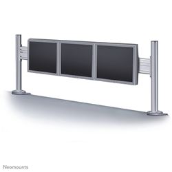 Neomounts by Newstar FPMA-DTB100 is een toolbar bureausteun waarop drie flat screens gemonteerd kunnen worden.